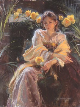 Women Painting - Pretty Lady DFG 13 Impressionist